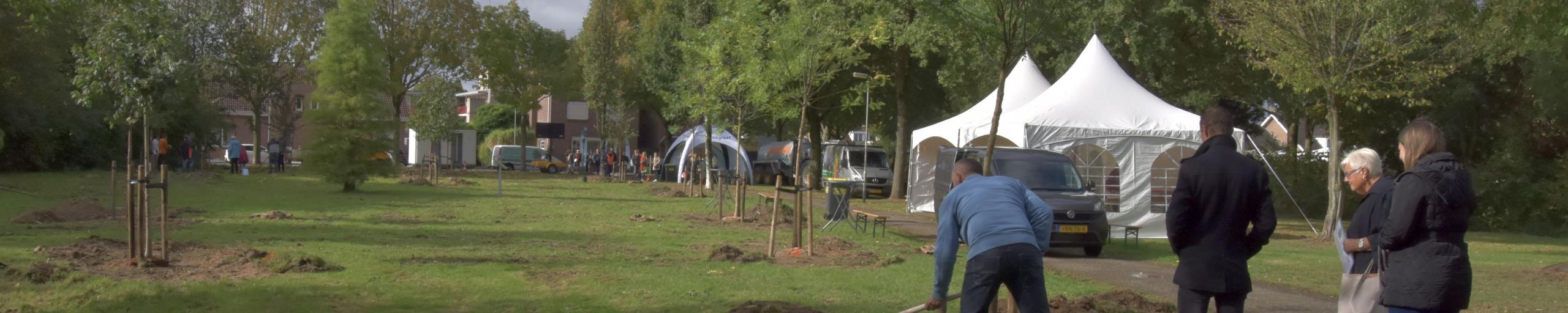 Inwoners planten levensbomen
