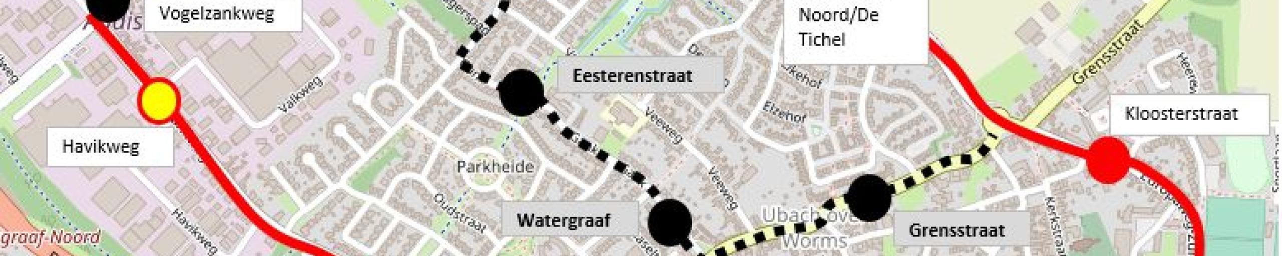 overzichtskaart wijziging buslijn 7 en 8 Arriva
