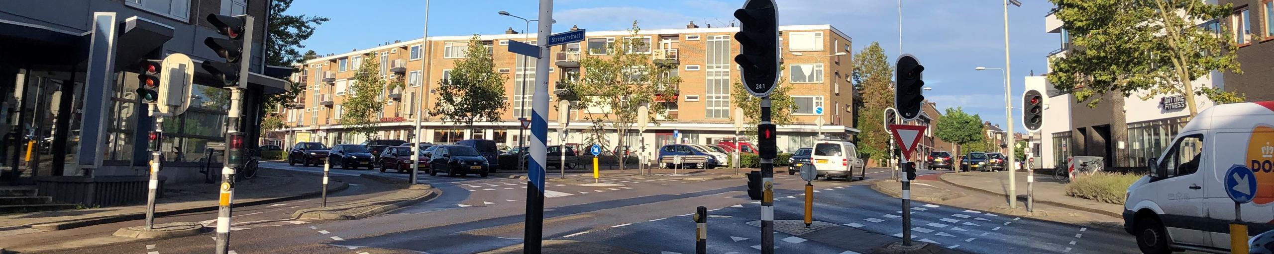 foto Streeperstraat - Streeperkruis - verkeersregelinstallatie