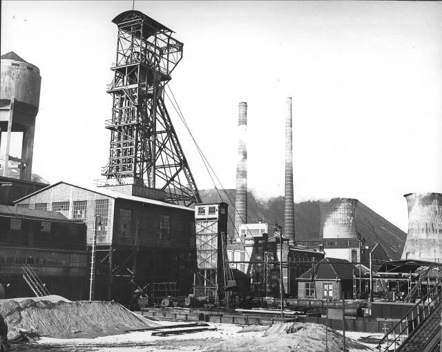 Foto uit de oude doos van de Staatsmijn Wilhelmina